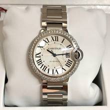Thumbnail von Cartier Ballon Bleu 36mm 3284 Automatic Steel 36mm 1.87TCW Diamond Watch </h1>