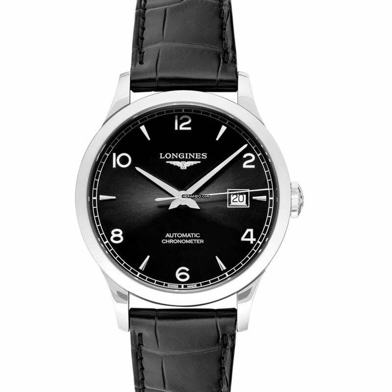 Longines Record L28214562 - Record Automatic Black Dial Men's Watch </h1>