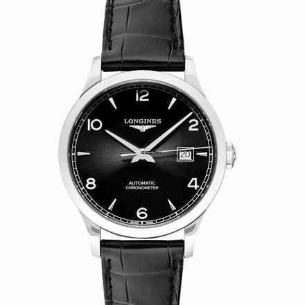  Longines Record L28214562 - Record Automatic Black Dial Men's Watch </h1> 