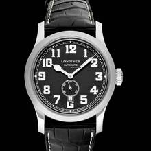 Thumbnail von Longines Heritage L28114530 - Heritage Military Automatic Black Dial Men's Watch </h1>