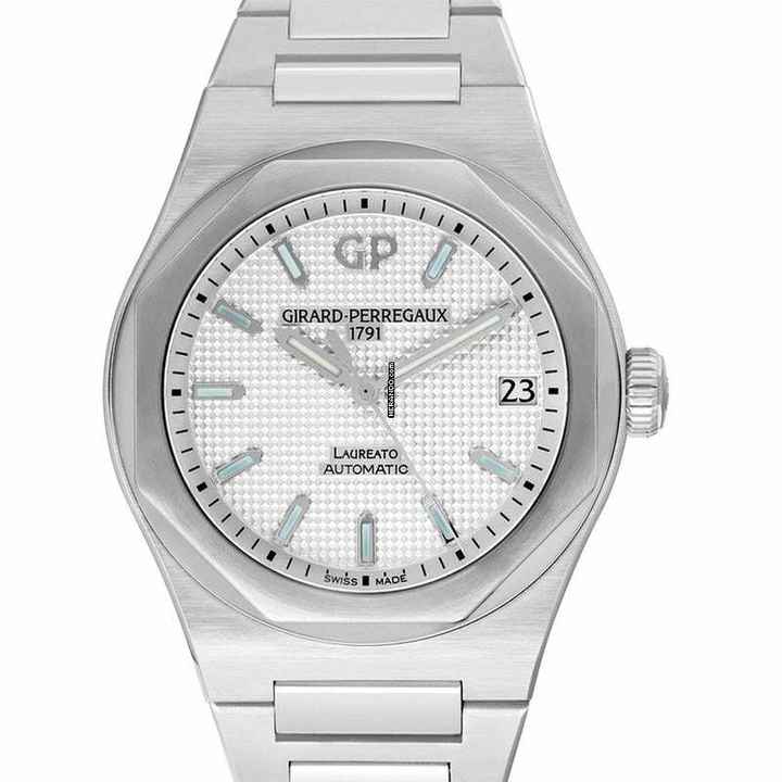  Girard Perregaux Laureato 81010-11-131-11A - Laureato 42 Automatic Stainless Steel Silver Watch </h1> 