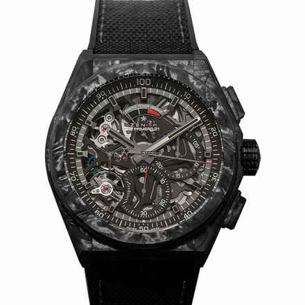  Zenith Defy 10.9000.9004/96.R921 - Defy Black Carbon Automatic Skeleton Dial Men's Watch </h1> 