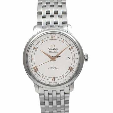  Omega De Ville Prestige 424.10.40.20.02.004 - De Ville Prestige Co-Axial 39.5 mm Automatic Silver Dial Steel Men's </h1> 