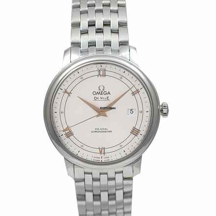  Omega De Ville Prestige 424.10.40.20.02.004 - De Ville Prestige Co-Axial 39.5 mm Automatic Silver Dial Steel Men's </h1> 