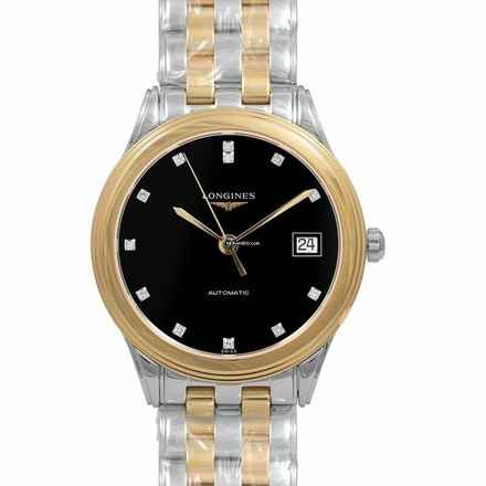  Longines Flagship L47743577 - Flagship Automatic Black Dial Diamond Unisex Watch </h1> 