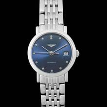 Thumbnail von Longines Elegant L43094976 - Elegant Automatic Blue Dial Diamond Ladies Watch </h1>