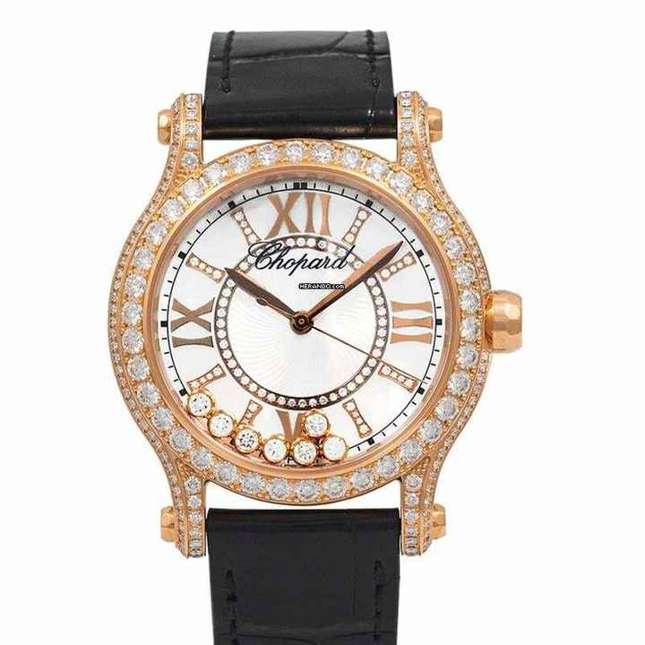  Chopard Happy Sport 274891-5009 - Happy Sport Automatic Mother of pearl Dial 18kt Rose Gold Ladies Watch </h1> 