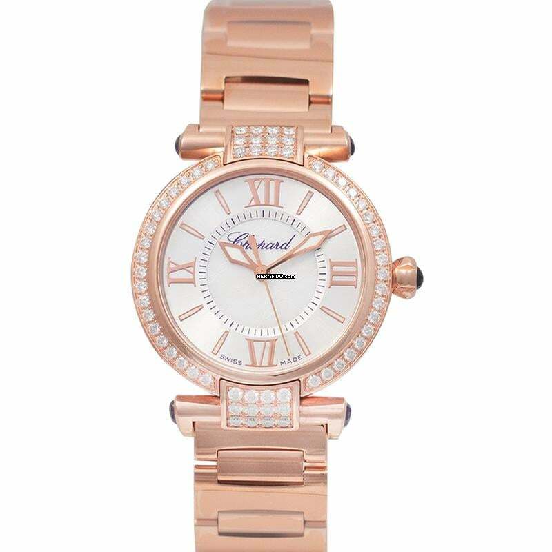  Chopard Imperiale 384319-5008 - Imperiale Automatic Silver Dial 18kt Rose Gold Ladies Watch </h1> 