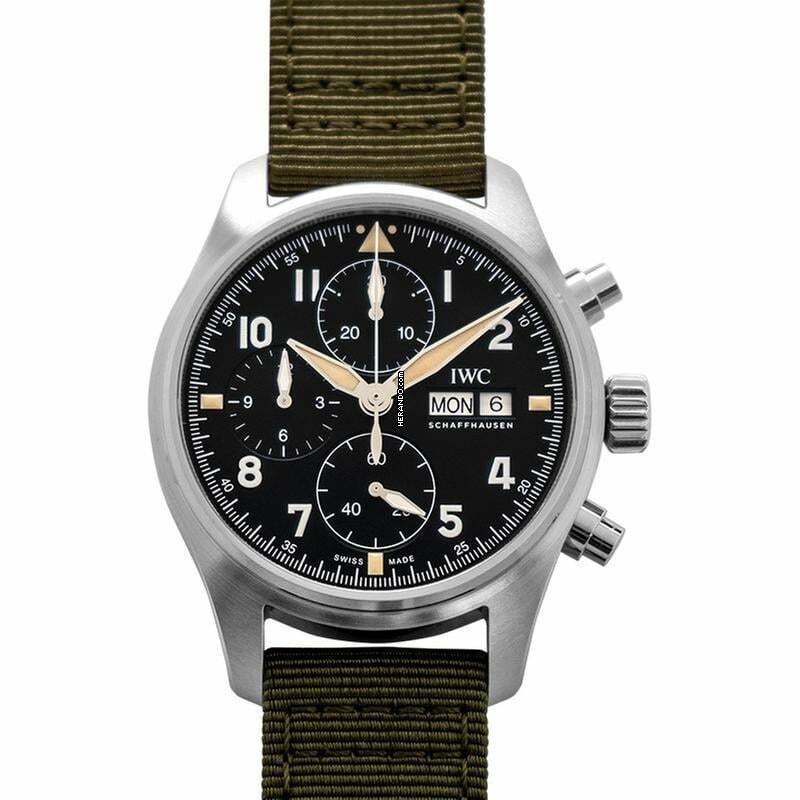  IWC Fliegeruhr Spitfire Chronograph IW387901 - Pilot's Watch Chronograph Spitfire Automatic Black Dial Men's Watch </h1> 