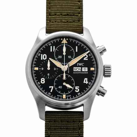  IWC Fliegeruhr Spitfire Chronograph IW387901 - Pilot's Watch Chronograph Spitfire Automatic Black Dial Men's Watch </h1> 