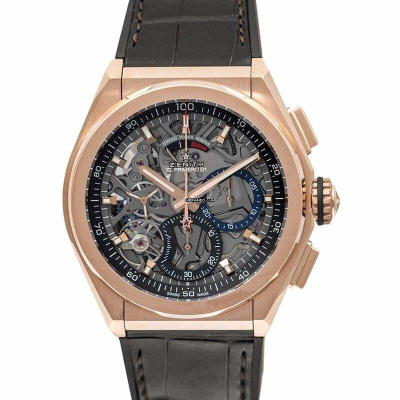  Zenith Defy El Primero 18.9000.9004/71.R585 - Defy EL Primero 21 Rose gold Automatic Skeleton Dial Men's Watch </h1> 