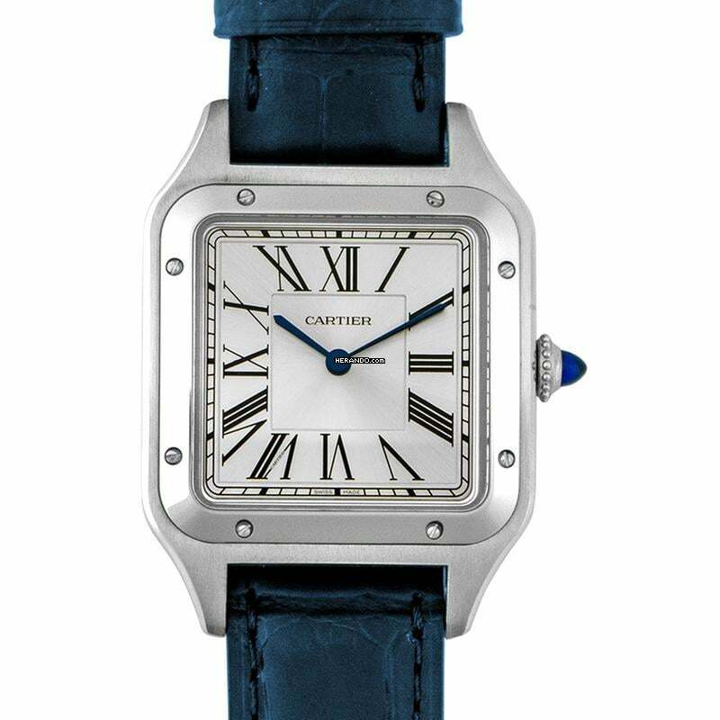  Cartier Santos Dumont WSSA0022 - Santos-Dumont 43.5 mm Quartz Silver Dial Men's Watch </h1> 