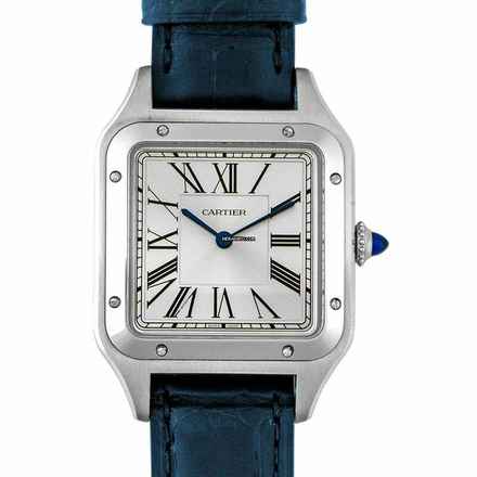  Cartier Santos Dumont WSSA0022 - Santos-Dumont 43.5 mm Quartz Silver Dial Men's Watch </h1> 