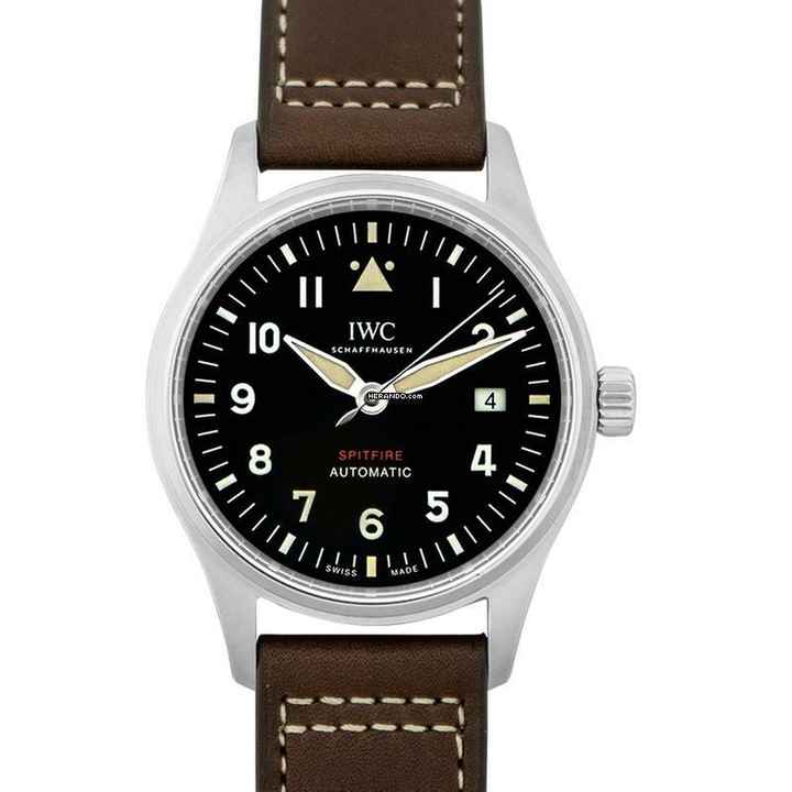  IWC Fliegeruhr IW326803 - Pilot's Watch Automatic Spitfire Automatic Black Dial Men's Watch </h1> 