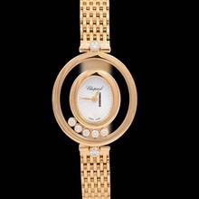 Thumbnail von Chopard Happy Diamonds 209421-5001 - Happy Diamonds Quartz mother-of-pearl guilloché Dial 18k Rose Gold Men's Wat </h1>