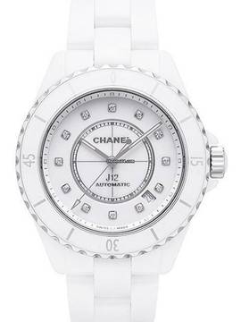  Chanel J12 Automatik 38 Weiß Diamant Ref. H5705 </h1> 