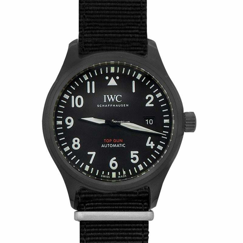  IWC Fliegeruhr IW326901 - Pilot's Watch Automatic Top Gun Automatic Black Dial Men's Watch </h1> 