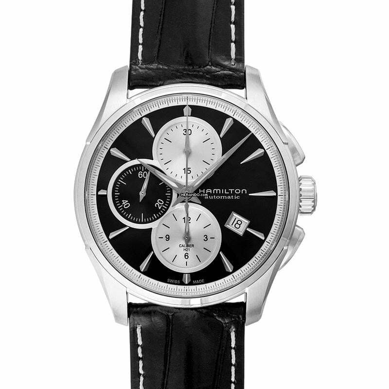 Hamilton Jazzmaster Auto Chrono H32596781 - Jazzmaster Automatic Black Dial Stainless steel Men's Watch </h1>