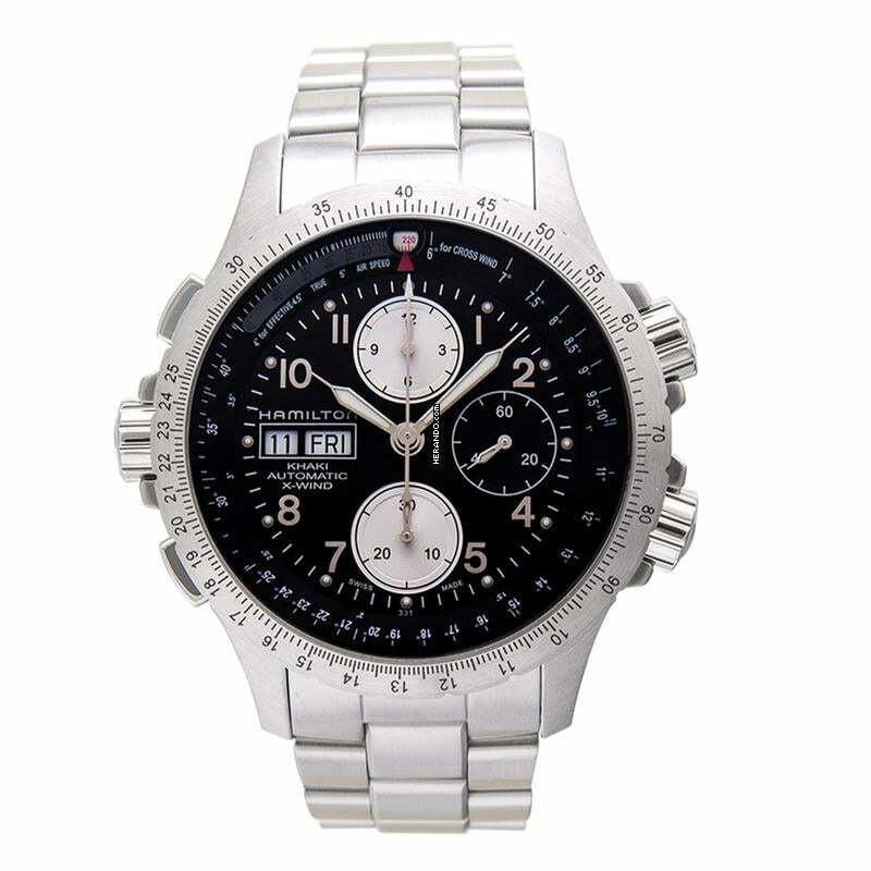 Hamilton Khaki X-Wind H77616133 - Khaki Aviation Automatic Black Dial Stainless steel Men's Watch </h1>