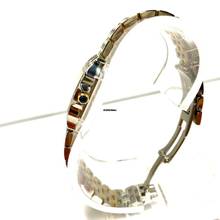 Thumbnail von Cartier Santos Demoiselle 2698 2 Tone 20mm .92TCW DIAMOND Watch </h1>