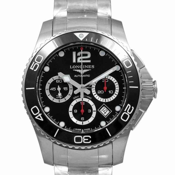  Longines HydroConquest L38834566 - HydroConquest Automatic Black Dial Men's Watch </h1> 