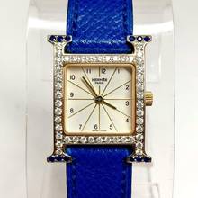 Thumbnail von Hermès Heure H 2 Tone 25mm 0.68TCW DIAMONDS 0.2TCW Sapphires Watch </h1>