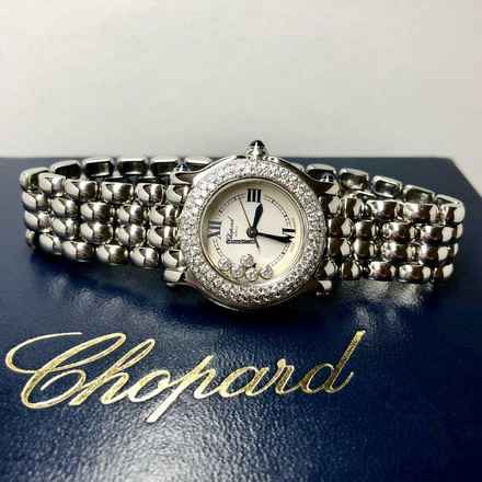  Chopard Happy Sport Quartz 26mm Steel 5 Floating DIAMONDS Watch </h1> 