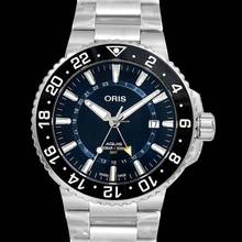 Thumbnail von Oris Aquis GMT Date 01 798 7754 4135-07 8 24 05PEB - Aquis GMT Date Automatic Blue Dial Men's Watch </h1>