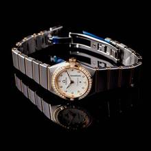 Thumbnail von Omega Constellation Quartz 131.25.25.60.52.002 - Constellation Manhattan Quartz 25 mm Quartz Silver Dial Diamonds Yel </h1>