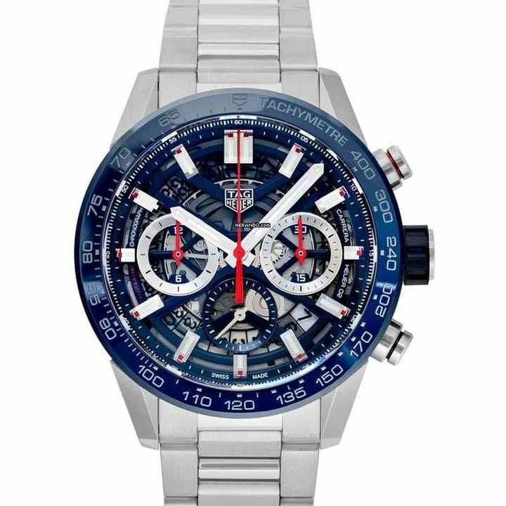  TAG Heuer Carrera CBG2011.BA0662 - Carrera Calibre Heuer 02 Automatic Skeleton Dial Men's Watch </h1> 