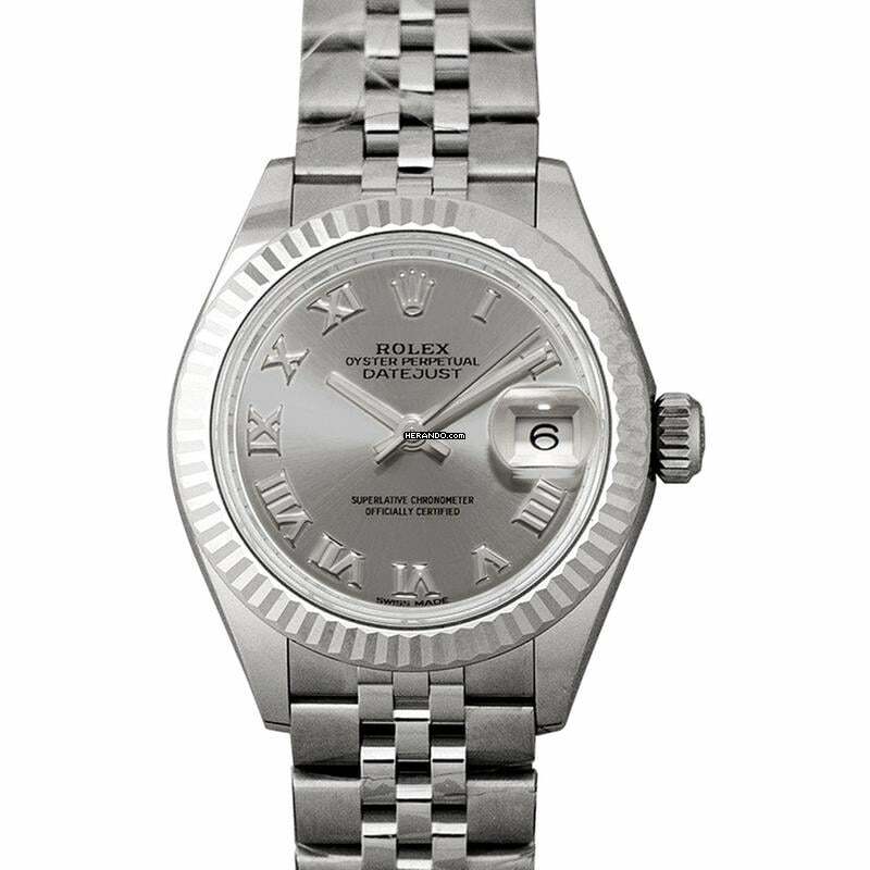  Rolex Lady-Datejust 279174-0007 - Lady-Datejust Automatic Silver Dial Oystersteel and 18 ct White Gold Ladies </h1> 