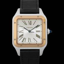 Thumbnail von Cartier Santos W2SA0011 - Santos de Cartier 31.4mm Quartz Silver Dial Stainless Steel & Rose Gold Men's W </h1>