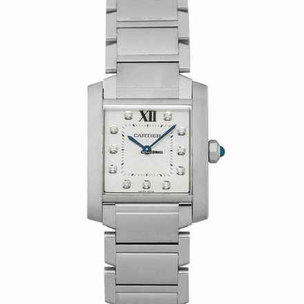  Cartier Tank Française WE110007 - Tank Francaise 30 mm Quartz Silver Dial Stainless Steel Diamonds Ladies Watch </h1> 