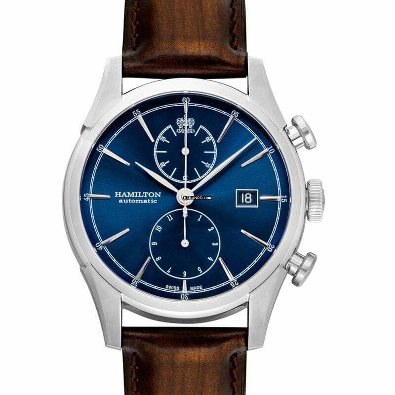 Hamilton Spirit of Liberty H32416541 - American Classic Spirit of Liberty Auto Chrono Automatic Blue Dial Stainless S </h1>