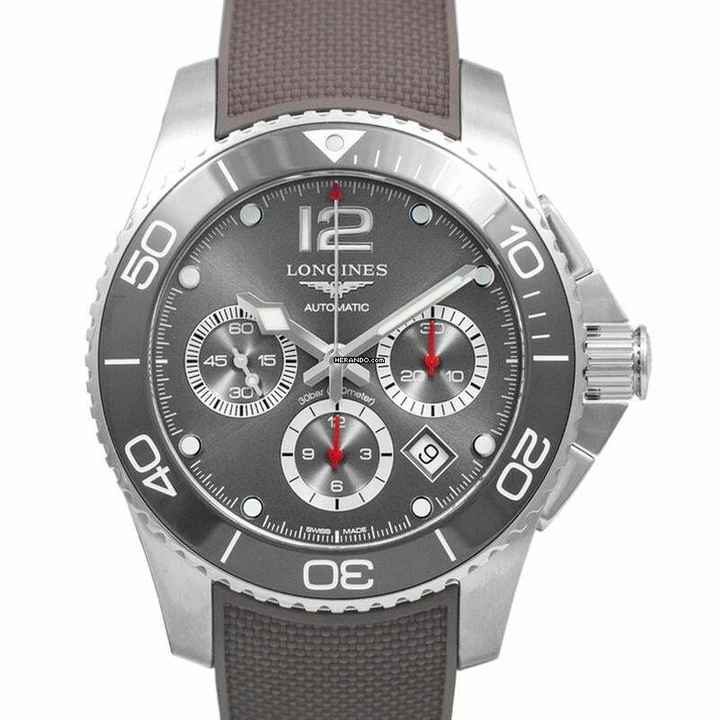  Longines HydroConquest L38834769 - HydroConquest Automatic Chronograph Grey Dial Men's Watch </h1> 