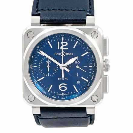  Bell & Ross BR 03-94 Chronographe BR0394-BLU-ST/SCA - Instruments BR 03-94 Blue Steel Men's Watch </h1> 