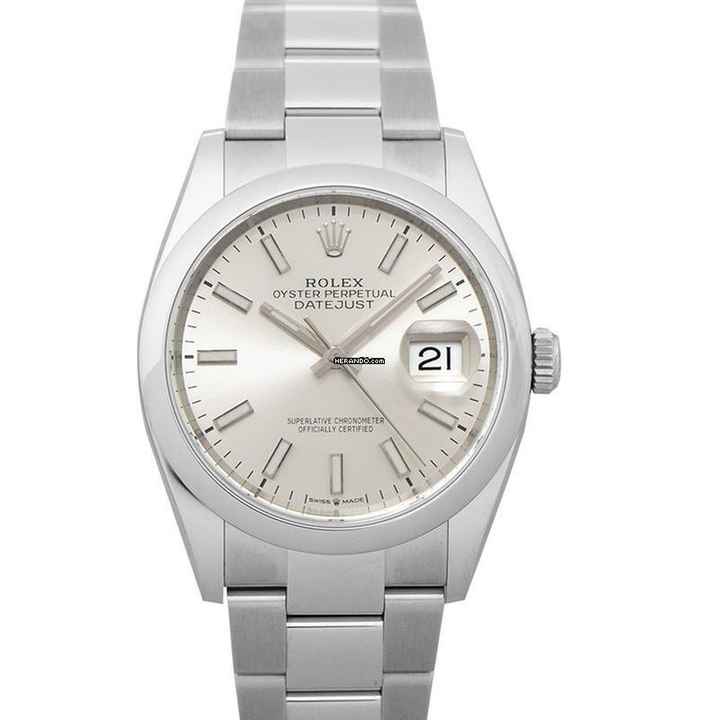  Rolex Datejust 36 126200-0002 - Datejust 36 Automatic Silver Dial Oystersteel Men's Watch </h1> 
