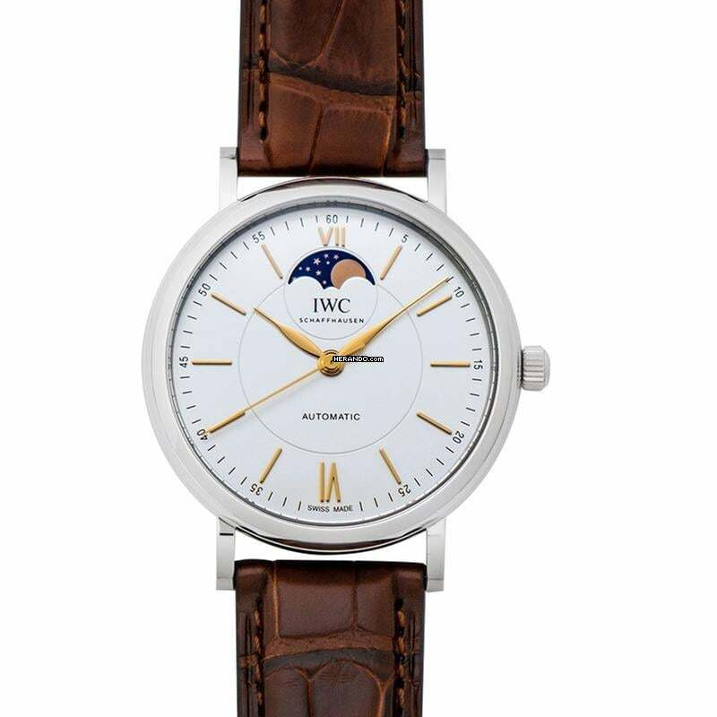  IWC Portofino Automatic IW459401 - Portofino Automatic Moon Phase Automatic Silver Dial Men's Watch </h1> 