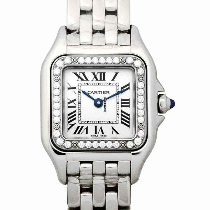  Cartier Panthère W4PN0007 - Panthere de Cartier 22 mm Quartz Silver Dial Diamond Ladies Watch </h1> 