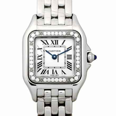  Cartier Panthère W4PN0007 - Panthere de Cartier 22 mm Quartz Silver Dial Diamond Ladies Watch </h1> 