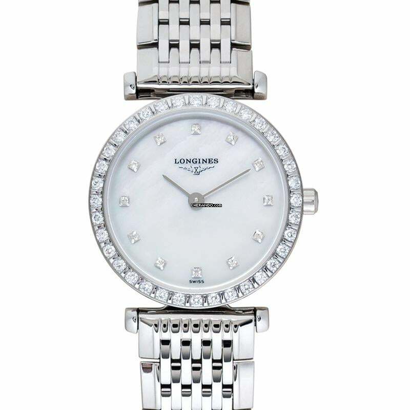 Longines La Grande Classique L43410806 - La Grande Classique de Longines Quartz White Mother Of Pearl Dial Diamond Ladi </h1>