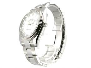 Thumbnail von Rolex Datejust 41 Edelstahl Weißgold 126334 Weiß Römisch Oyster