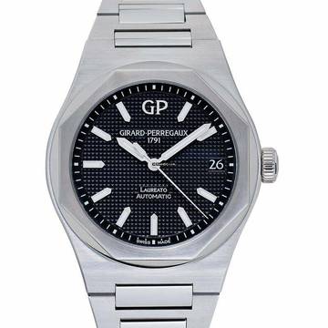  Girard Perregaux Laureato 81010-11-634-11A - Laureato 42 Automatic Stainless Steel Black Watch </h1> 