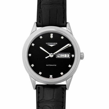  Longines Flagship L48994572 - Flagship Automatic Black Dial Men's Watch </h1> 