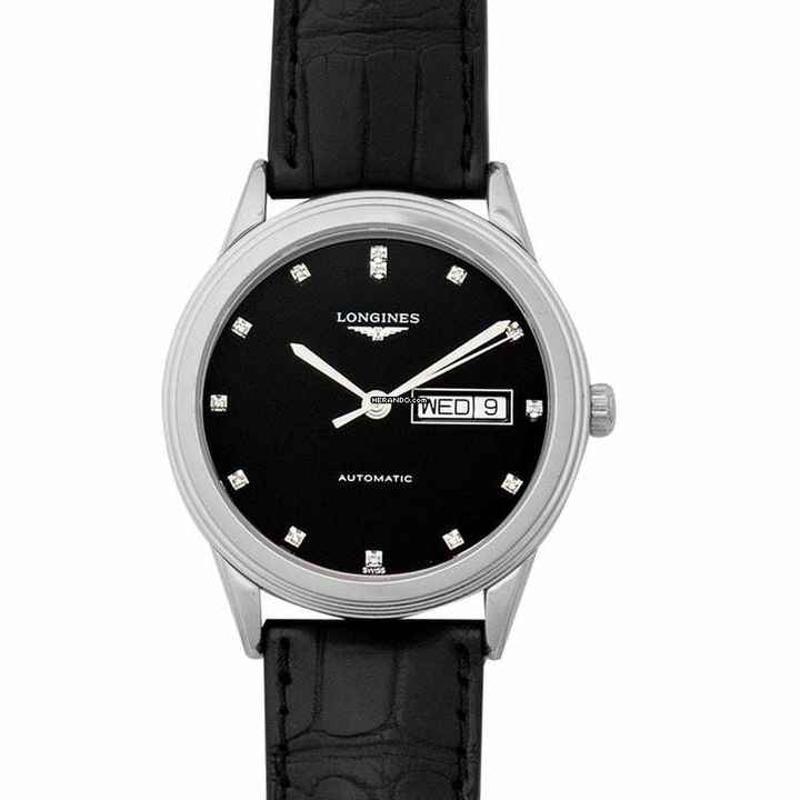  Longines Flagship L48994572 - Flagship Automatic Black Dial Men's Watch </h1> 