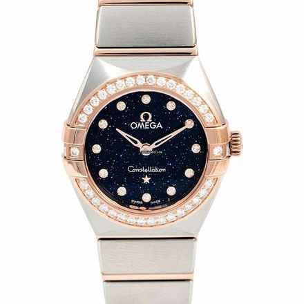  Omega Constellation Quartz 131.25.25.60.53.002 - Constellation Manhattan Quartz 25 mm Quartz Blue Dial Sedna Gold La </h1> 