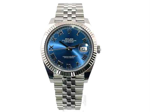  Rolex Datejust 41 Edelstahl Weißgold 126334 Blau Röm Jubile </h1> 