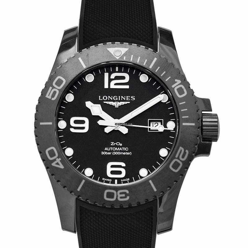  Longines HydroConquest L37844569 - HydroConquest Automatic Black Dial Men's Watch </h1> 