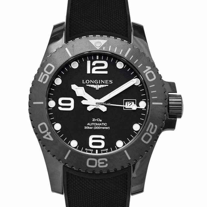  Longines HydroConquest L37844569 - HydroConquest Automatic Black Dial Men's Watch </h1> 