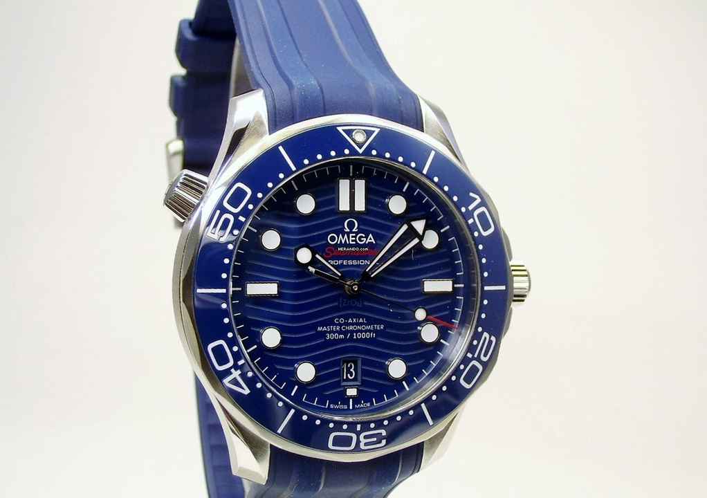  Omega Seamaster Diver 300 M Co-Axial Chronometer Blau (12/2022) 